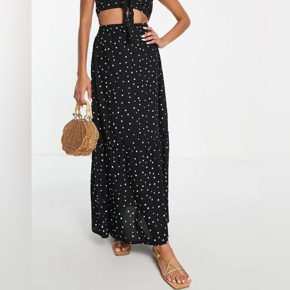 Polka Dot Maxi Skirt